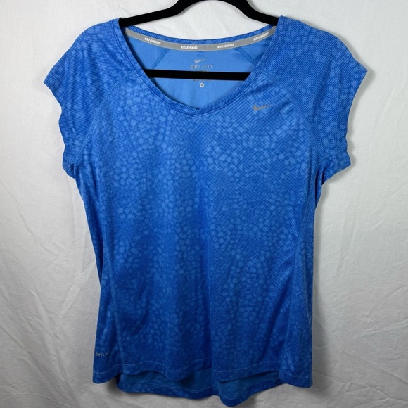 Nike Blue Short Sleeve Tee Womens Size M - Picture 1 of 4